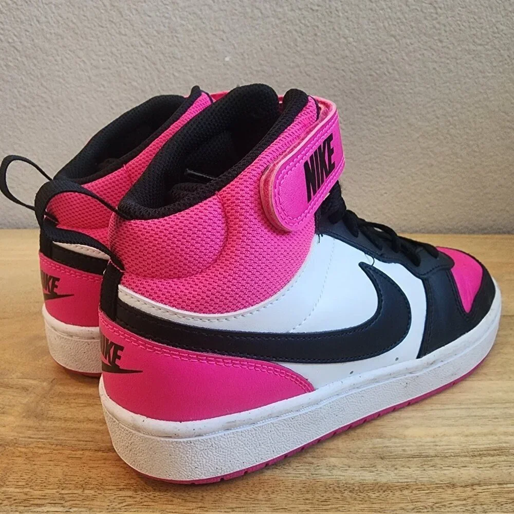 Nike Court Borough Mid 2 Shoes Youth Size 5Y Basketball HV0933-100